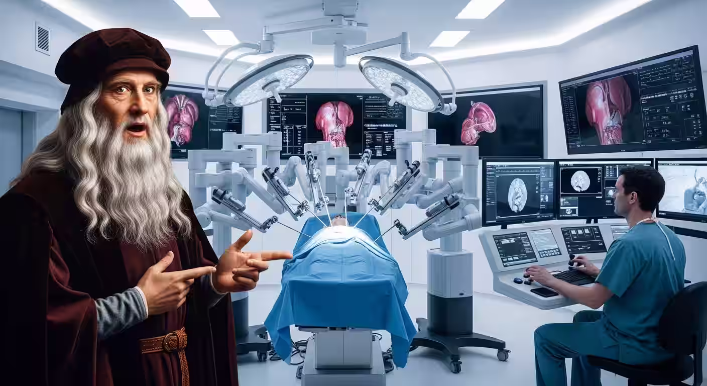 Leonardo da Vinci e la robotica chirurgica